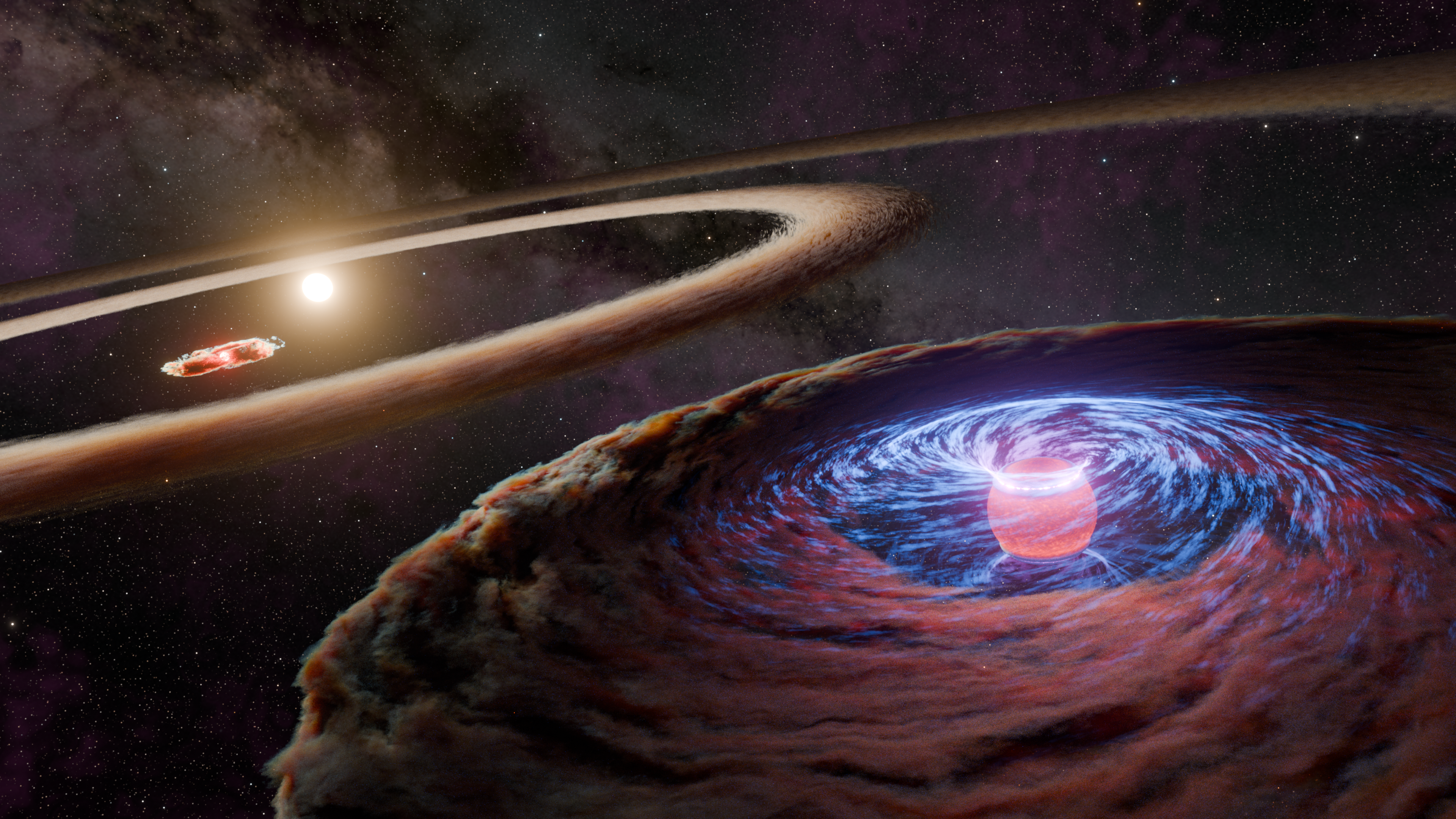 Discovery Alert: 'Baby' Planet Photographed in a Ring around a Star for the First Time!